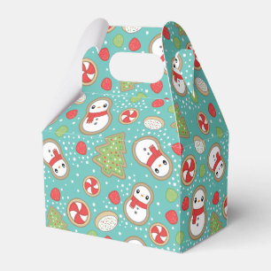 Caja Para Regalos La hornada roja y azul linda del día de fiesta