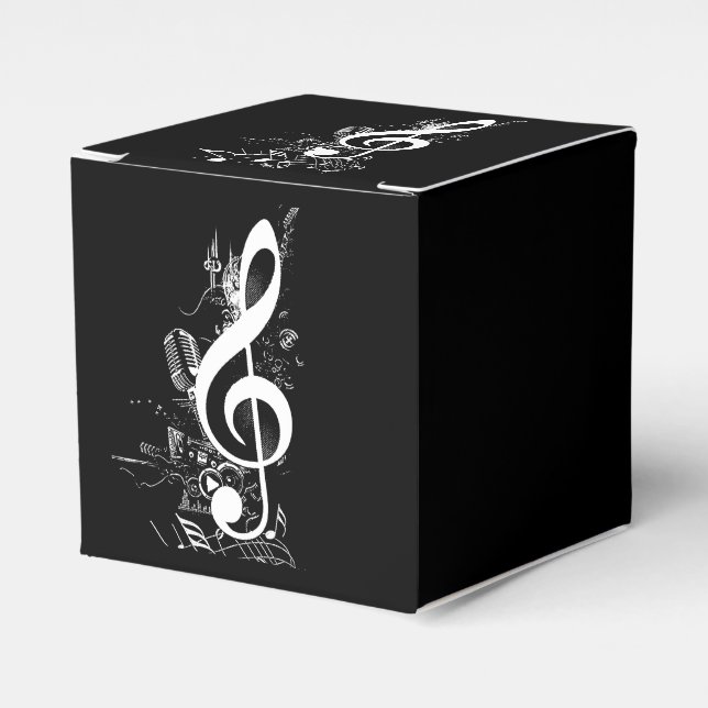 Caja Para Regalos La música vive en_ (Costado Anverso)