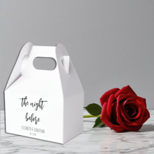 Caja Para Regalos La noche antes de la cena del ensayo Boda