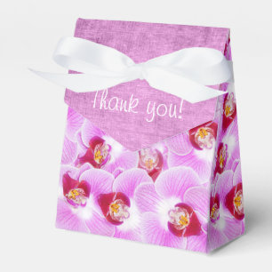 Caja Para Regalos La orquídea púrpura exótica florece fotografía