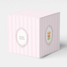 Caja Para Regalos La pastelería francesa Boulangerie Macarons Rosa
