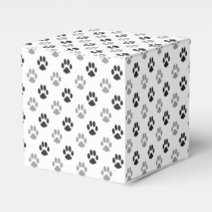 Caja Para Regalos La pata blanco y negro linda imprime el modelo