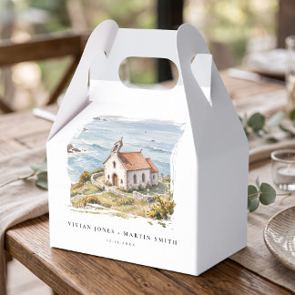 Caja Para Regalos La pequeña capilla junto al mar Boda