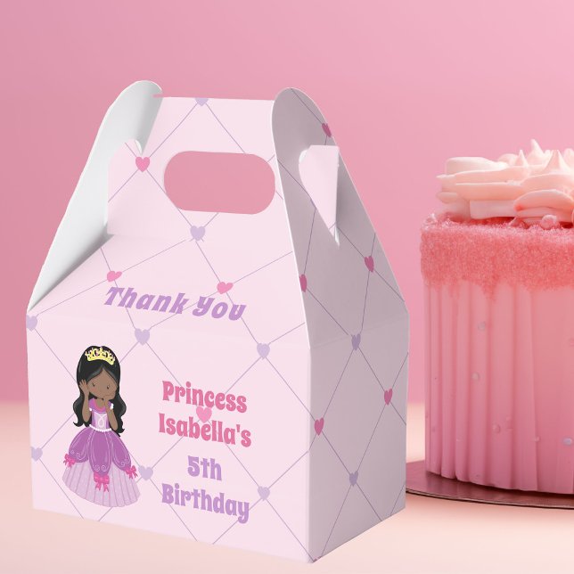 Caja Para Regalos La princesa africana cute fiesta de cumpleaños ros (Subido por el creador)