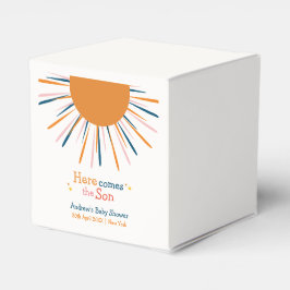 Caja Para Regalos La Retro Moderna Aquí Viene El Baby Shower Del Hij