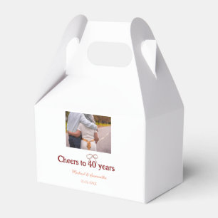 Caja Para Regalos La reverencia de Marron a un boda de 40 años