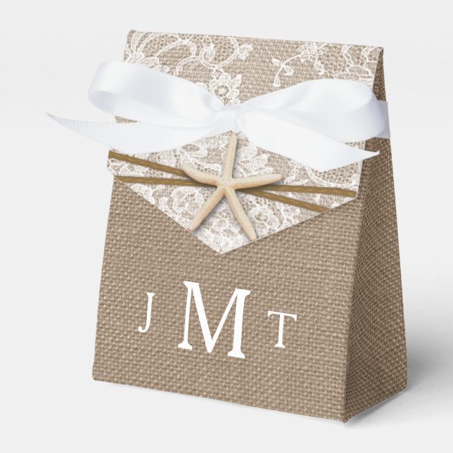 Caja Para Regalos La Rustic Starfish Beach Wedding (Front Side)