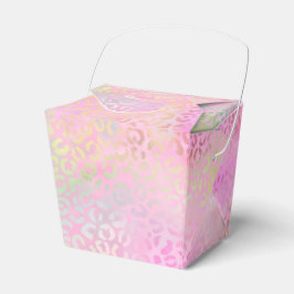 Caja Para Regalos La Serie Leopardo Irisado Diseño 1