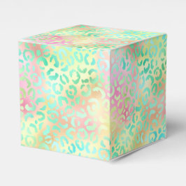 Caja Para Regalos La Serie Leopardo Irisado Diseño 2