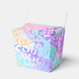 Caja Para Regalos La Serie Leopardo Irisado Diseño 3