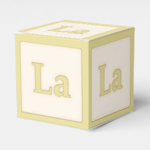 Caja Para Regalos "La" Solfeggio Bebé Musical Bloquea Amarillo