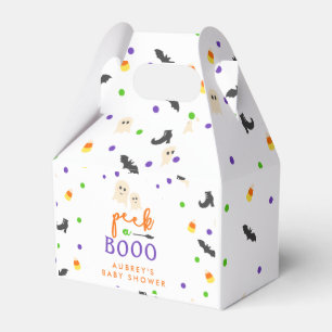 Caja Para Regalos La temática de Halloween luce una ducha de bebé