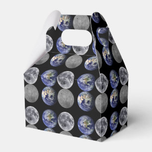 Caja Para Regalos La tierra y la luna del espacio