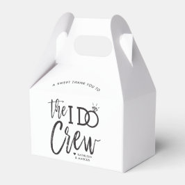 Caja Para Regalos La tripulación que hago | Favor de la fiesta de bo