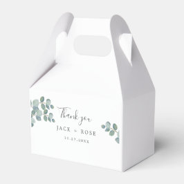 Caja Para Regalos La vegetación rústica Eucalyptus Boda de verano.