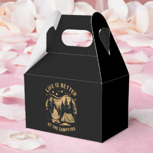 Caja Para Regalos La vida es mejor en el campamento de Campfire Camp
