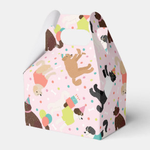 Caja Para Regalos Labradoodle / Goldendoodle Birday Party