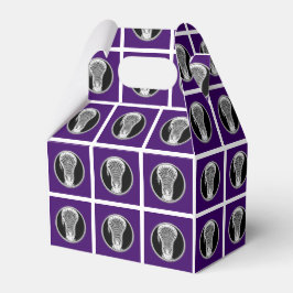Caja Para Regalos Lacrosse Purple Favor Box