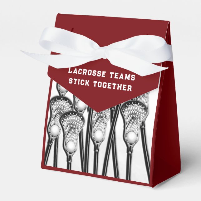 Caja Para Regalos Lacrosse Team Maroon (Front Side)