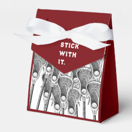 Caja Para Regalos Lacrosse Team Maroon Favor Box