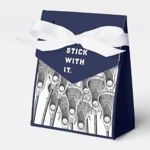 Caja Para Regalos Lacrosse Team Navy Blue Favor Box
