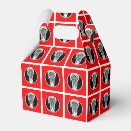 Caja Para Regalos Lacrosse Team Red Favor Box