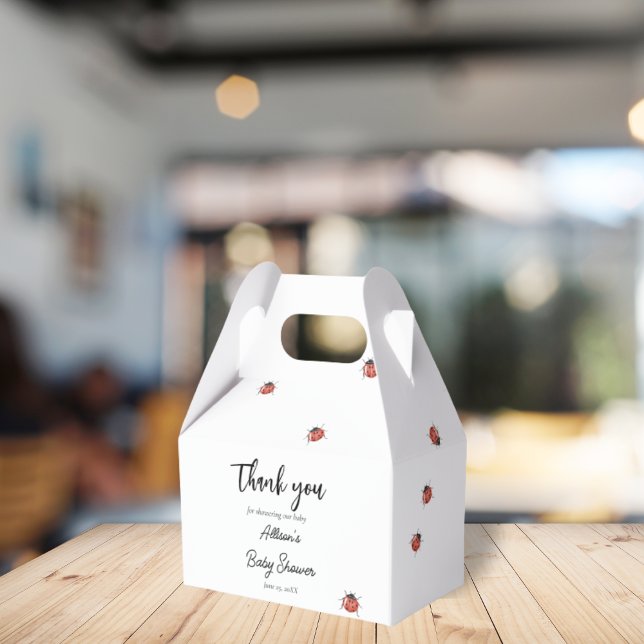 Caja Para Regalos Ladybugs Baby Shower (Subido por el creador)