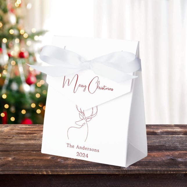 Caja Para Regalos Lágrimas rojas abstractas Navidades modernos (Subido por el creador)