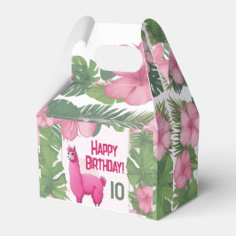 Caja Para Regalos Lama sonriente rosa feliz