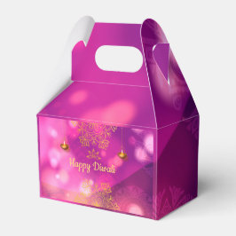 Caja Para Regalos Lámparas Diwali Purple Gold Mandala