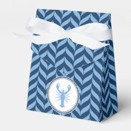 Caja Para Regalos Langosta azul náutico costero