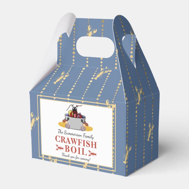 Caja Para Regalos Langostinos Hervir Fiesta de barbacoa de mariscos  (Front Side)