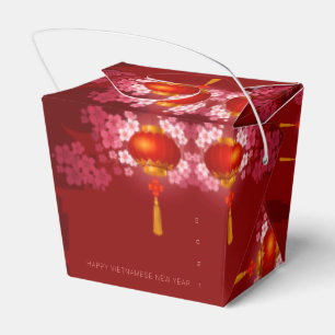 Caja Para Regalos Lanterns Hao Dao Happy Vietnamita New año c TOFB