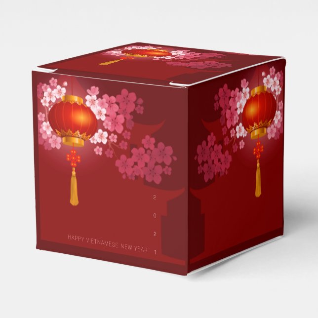 Caja Para Regalos Lanterns Hao Dao Happy Vietnamita New c Year CCFB (Costado Anverso)