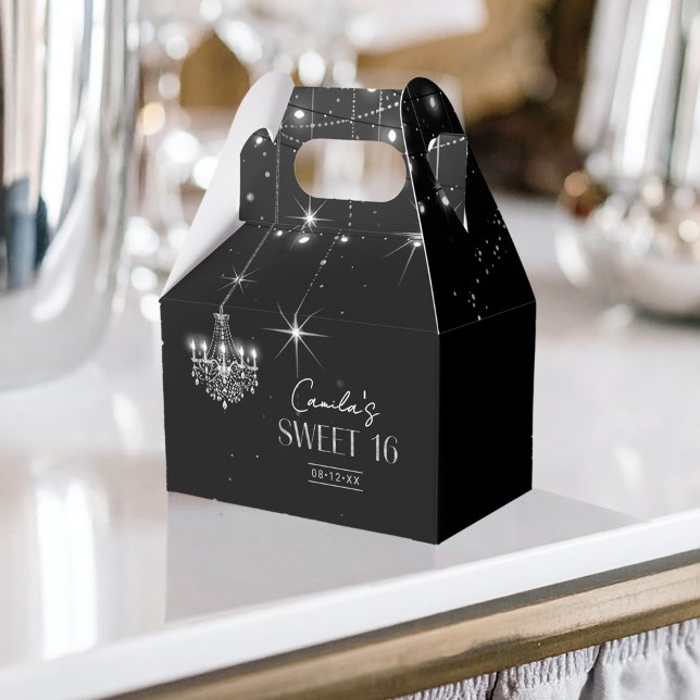 Caja Para Regalos Las antiguas lámparas de araña de Hollywood B y W  (Subido por el creador)