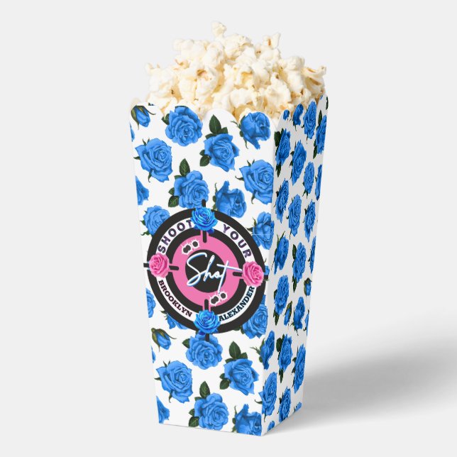 Caja Para Regalos Las armas o Rosas de género revelan Baby Shower ro (apareció)