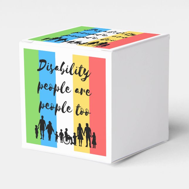 Caja Para Regalos las personas con discapacidad también son personas (Costado Anverso)