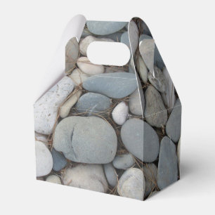 Caja Para Regalos Las piedras del río caen en los patrones del otoño