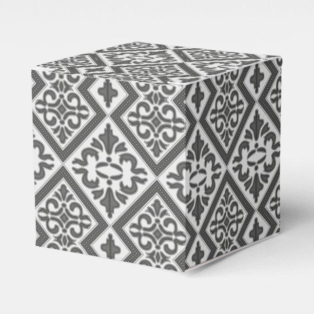 Caja Para Regalos Latencia de patrón geométrico (Costado Anverso)