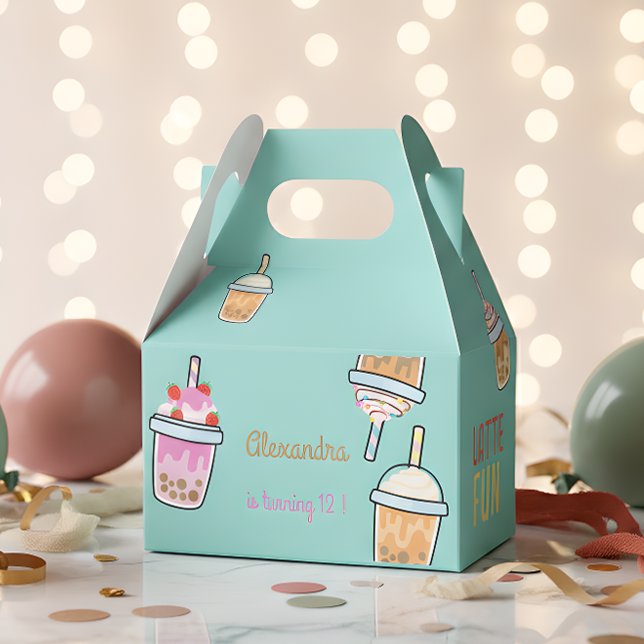 Caja Para Regalos Latte divertido café bebé cumpleaños (Subido por el creador)