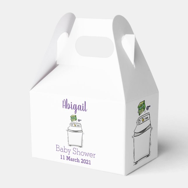 Caja Para Regalos Lavadora de lavadora, lavadora, lavadora, ilustrac (Front Side)