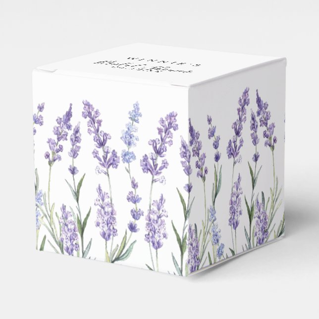 Caja Para Regalos Lavanda de campo (Costado Anverso)
