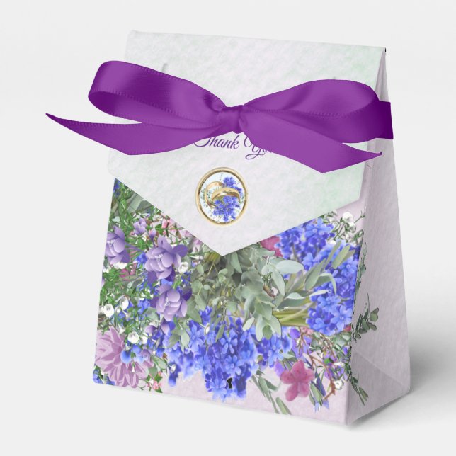 Caja Para Regalos Lavander - Flores violetas (Front Side)