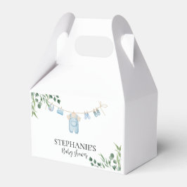Caja Para Regalos Lavandería Blue Greenery Baby Shower