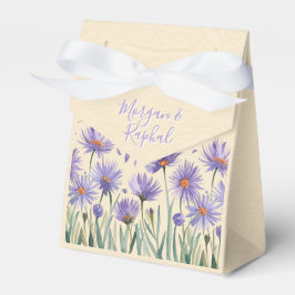 Caja Para Regalos Lavender Bloom Watercolor Boda de flores silvestre