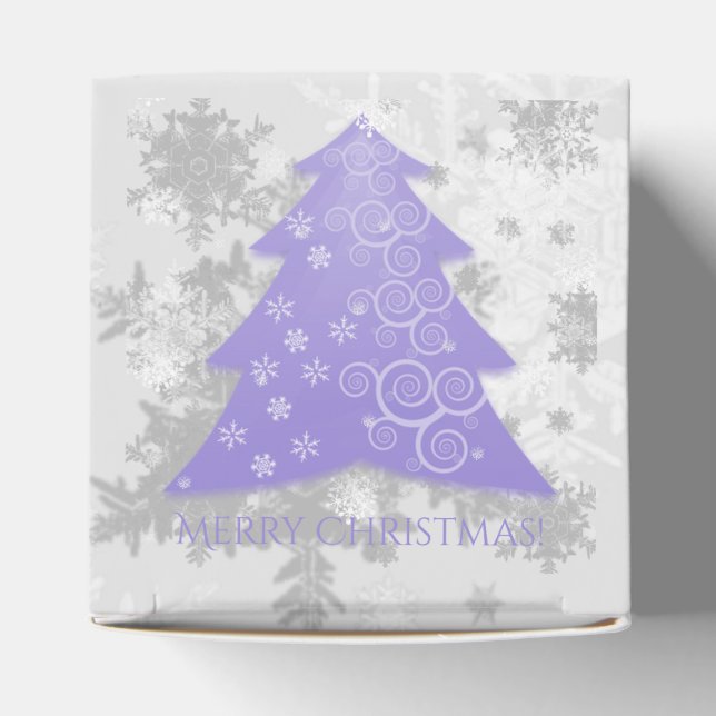 Caja Para Regalos Lavender Festive Christmas Tree Favorito Box (Parte superior)