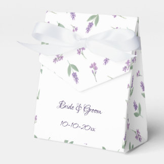 Caja Para Regalos Lavender & Lilac Floral Arch Wedding Favor Boxes