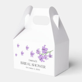Caja Para Regalos Lavender Lily Bridal Shower Favor Box Elegante