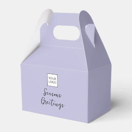 Caja Para Regalos Lavender Logo Text Promotional Business Packaging
