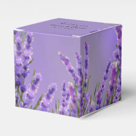 Caja Para Regalos Lavender Purple Florals Wedding Favor Box